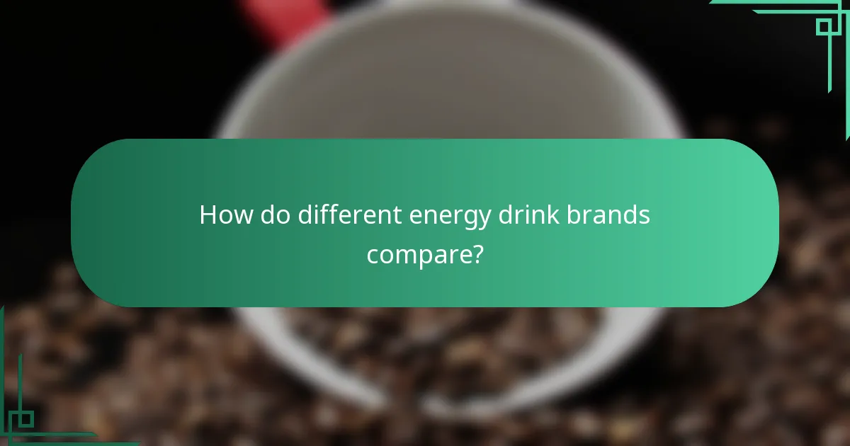 How do different energy drink brands compare?